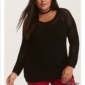 Torrid Size 1 Black tunic sweater
